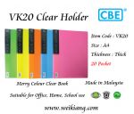 CBE VK20 Merry Colour Clear Holder A4
